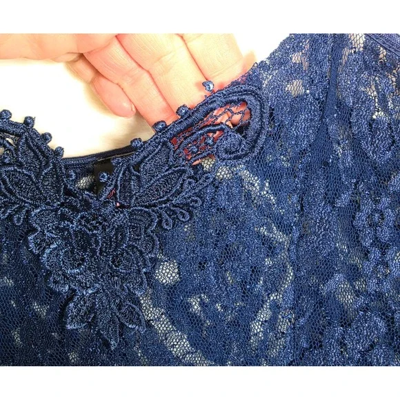 Fredericks of hollywood Babydoll Lingerie Womens M Navy - Picture 8 of 16